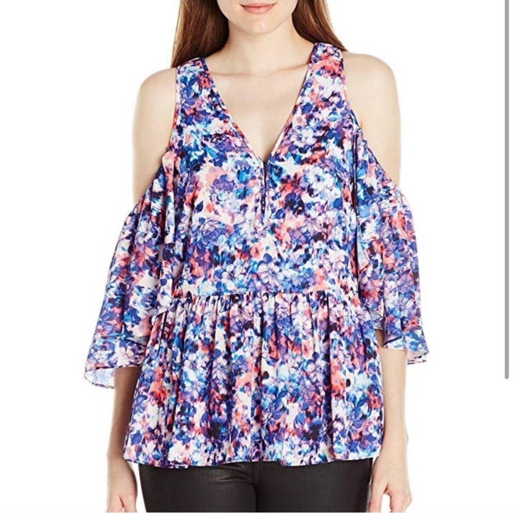 Rebecca Minkoff Floral Gabby Top size XXS